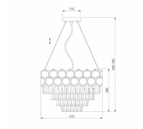 Подвесной светильник Eurosvet Ariana 10124/5 Strotskis Smart золото 10124/5 золото