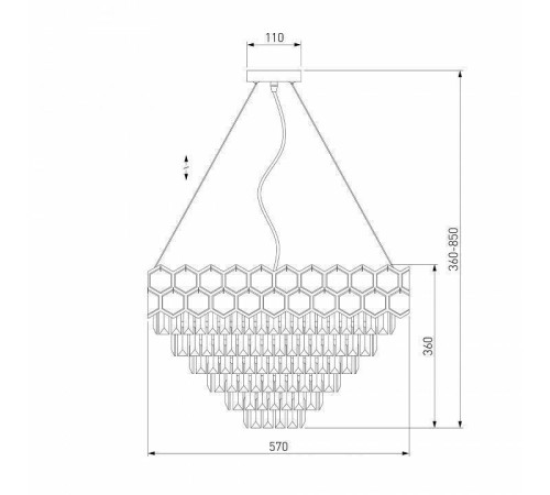 Подвесной светильник Eurosvet Ariana 10124/8 Strotskis Smart золото 10124/8 золото