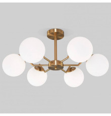 Люстра на штанге Eurosvet Frost 70154/6 латунь