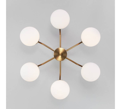 Люстра на штанге Eurosvet Frost 70154/6 латунь