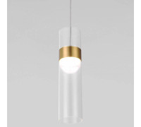 Подвесной светильник Eurosvet Lumen 50244/1 LED латунь/прозрачный