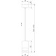 Подвесной светильник Eurosvet Piccolo 50248/1 LED хром