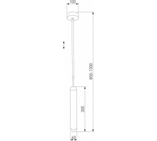 Светильник на штанге Eurosvet Pacific 50255/1 черный
