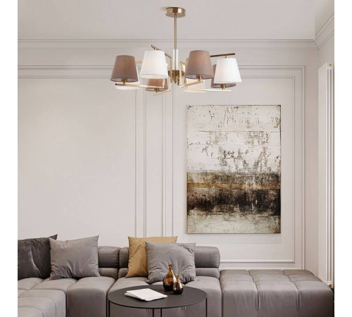 Люстра на штанге Eurosvet Ozark 60149/8 латунь