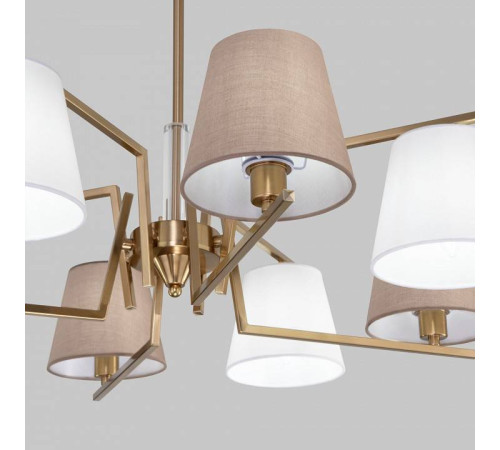 Люстра на штанге Eurosvet Ozark 60149/8 латунь