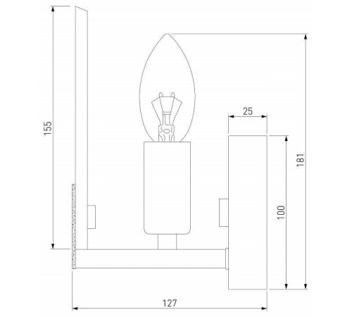 Бра Eurosvet Marble 60158/1 латунь