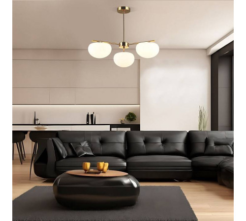 Люстра на штанге Eurosvet Like 30190/3 латунь