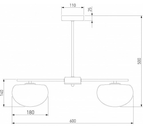 Люстра на штанге Eurosvet Like 30190/3 латунь
