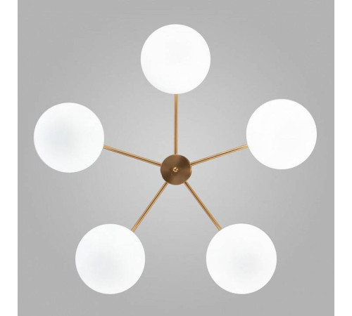 Люстра на штанге Eurosvet Like 30190/5 латунь