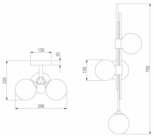 Бра Eurosvet Volver 50383/3 черный