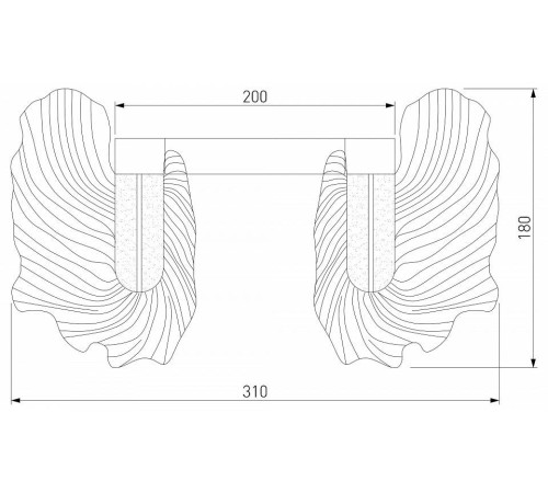 Накладной светильник Bogate's Farfalla 90377/1