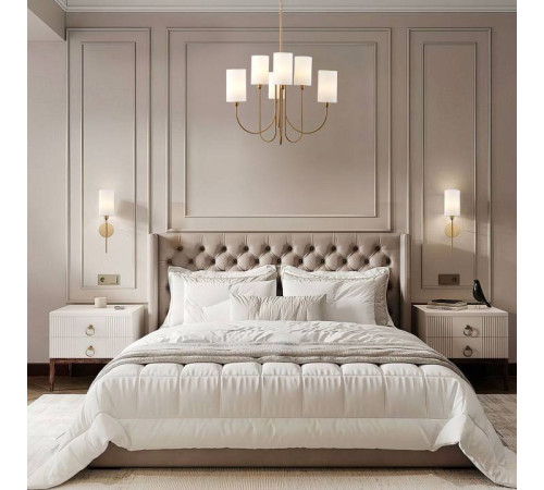 Люстра на штанге Eurosvet Abbey 60164/6 латунь