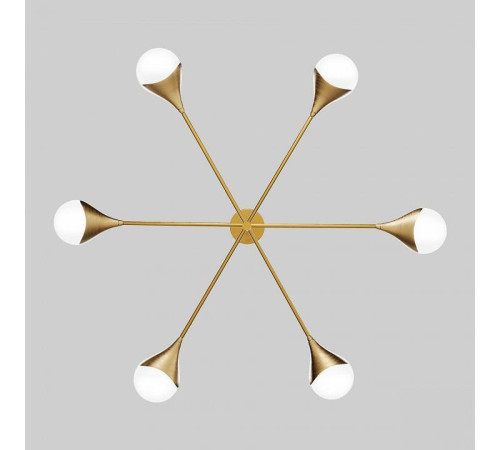 Люстра на штанге Eurosvet Calyx 60168/6 латунь