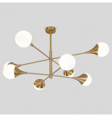 Люстра на штанге Eurosvet Calyx 60168/8 латунь