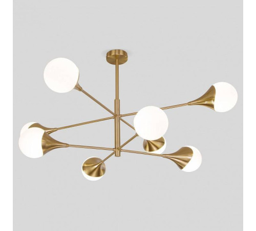 Люстра на штанге Eurosvet Calyx 60168/8 латунь