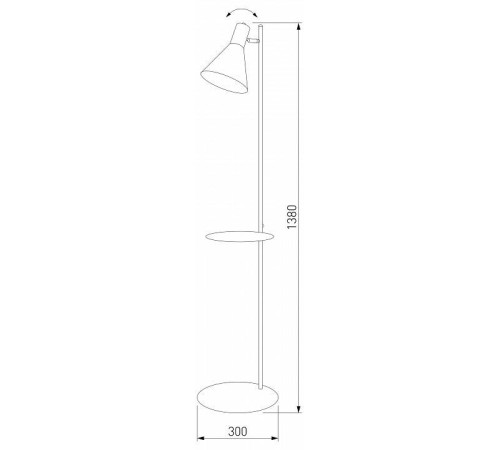 Торшер с полкой TK Lighting Jump 5864 Jump