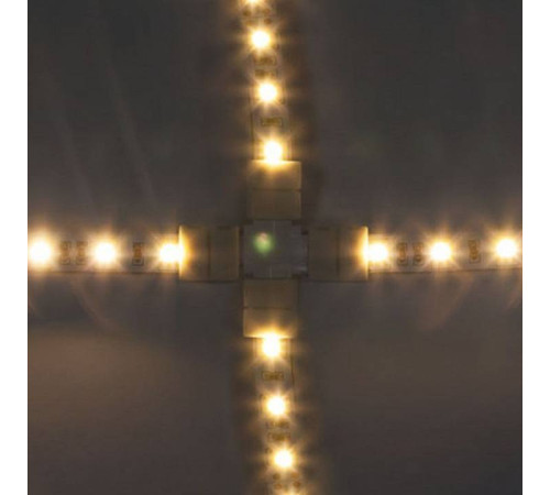 Соединитель лент X-образный жесткий Feron 23139