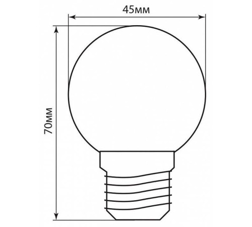Лампа светодиодная Feron Saffit LB-37 E27 1 Вт 6400 K 25115