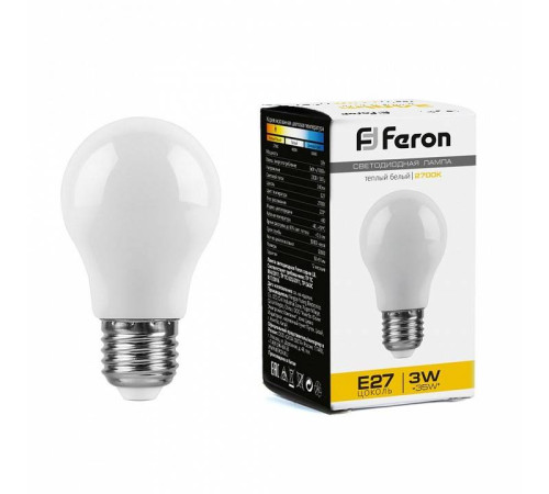 Лампа светодиодная Feron LB-375 E27 3 Вт 2700 K 38266