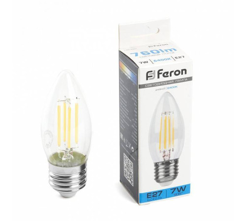 Лампа светодиодная Feron LB-66 E27 7Вт 6400K 38272