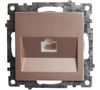 Розетка Ethernet RJ-45 без рамки Stekker Катрин 39599