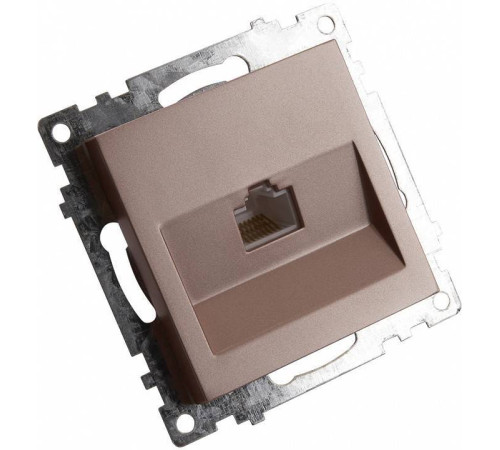 Розетка Ethernet RJ-45 без рамки Stekker Катрин 39599