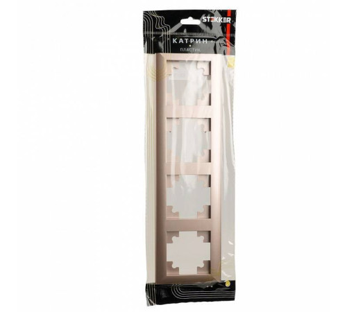 Рамка на 4 поста Stekker PFR00-7004-02 39805