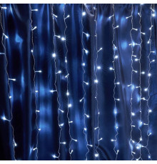 Занавес световой Feron CL24 2x3 м 320 LED синий свет черный провод 41631