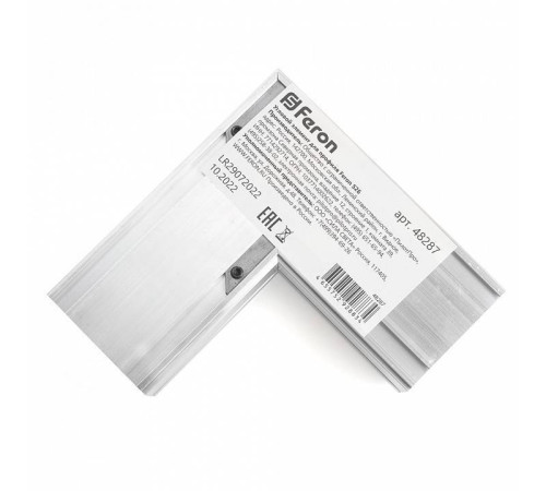 Соединитель угловой L-образный встраиваемый Feron S26 48287