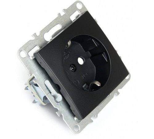 Розетка с заземлением и с шторками, без рамки Stekker Эрна 49154
