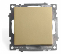 Выключатель одноклавишный без рамки Stekker Катрин 49213