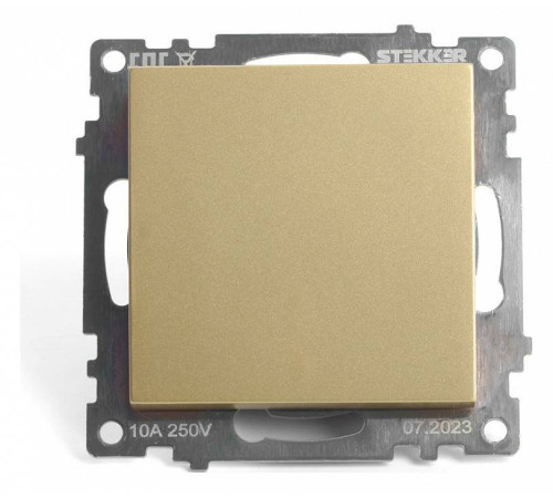 Выключатель одноклавишный без рамки Stekker Катрин 49213
