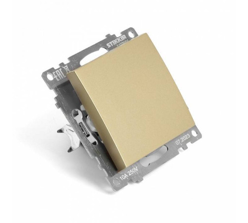 Выключатель одноклавишный без рамки Stekker Катрин 49213