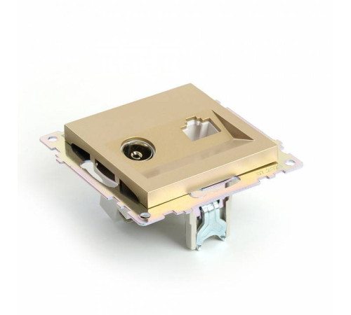 ТВ-розетка и розетка Ethernet RJ-45 без рамки Stekker Катрин 49230