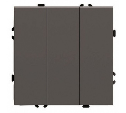 Выключатель трехклавишный без рамки Stekker Эмили 49922