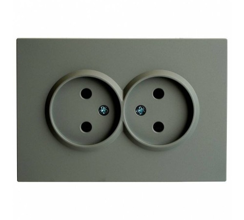 Розетка двойная без заземления, без рамки Stekker Эмили 49955
