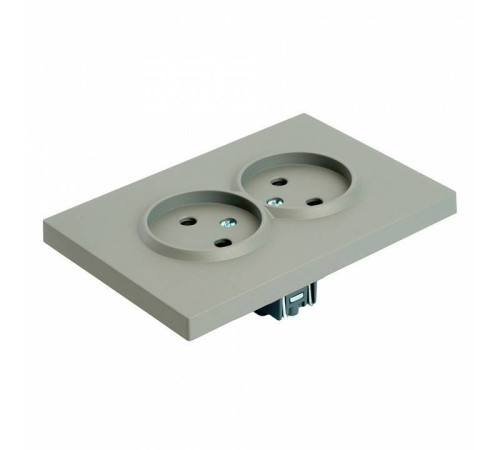 Розетка двойная без заземления, без рамки Stekker Эмили 49955