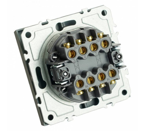 Выключатель двухклавишный без рамки Stekker Эмили 50166