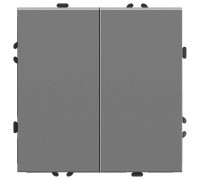 Выключатель двухклавишный без рамки Stekker Эмили 50166