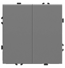 Выключатель двухклавишный без рамки Stekker Эмили 50166