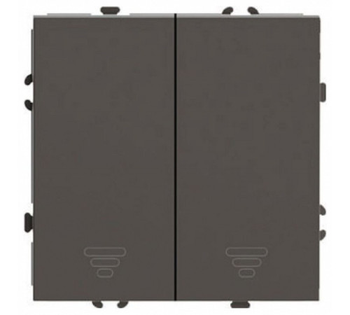 Выключатель самовозвратный двухклавишный без рамки Stekker Эмили 50367