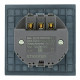 Розетка с заземлением и со шторкой и 2хUSB type A и C, без рамки Stekker Мия 50452