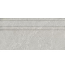 Плинтус Kerama Marazzi Риальто серый светлый глянцевый обрезной 40х20 см FME027R