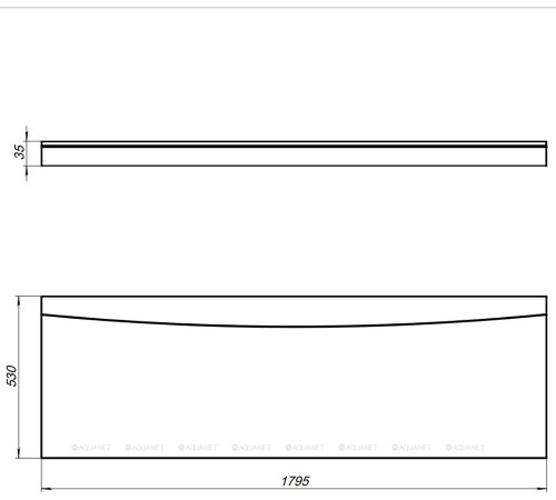 Панель фронтальная Aquanet NIO 180 00362739