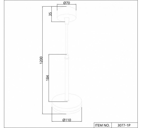 Подвесной светильник Favourite Sarkal 3077-1P