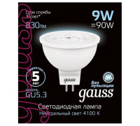 Лампа светодиодная Gauss SMD GU5.3 9 Вт 4100 K 101505209