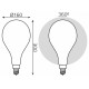 Лампа светодиодная Gauss Filament E27 10Вт 4100K 179202210-D
