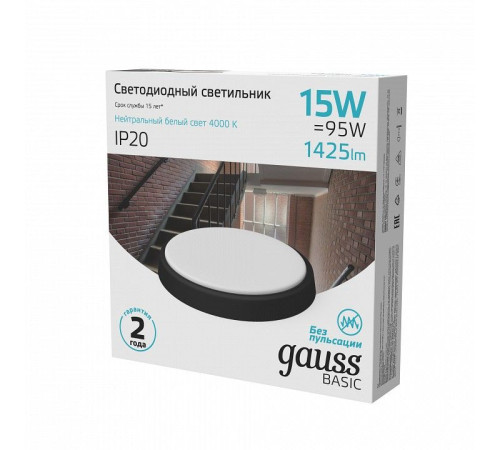 Накладной светильник Gauss 193411315B