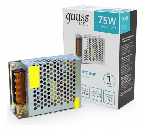 Блок питания Gauss BT504