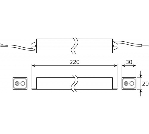 Блок питания с проводом Gauss BT522